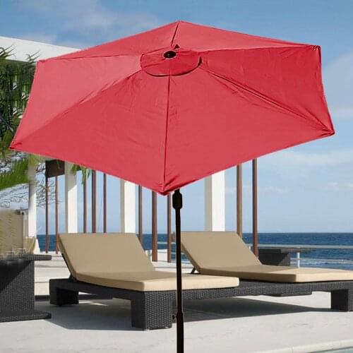 3 Meters 6 Bone Beach Umbrella Outdoor Shade Cloth Sunshade Patio Garden Supplies Replacement Canopy Sun Umbrellas for Garden
