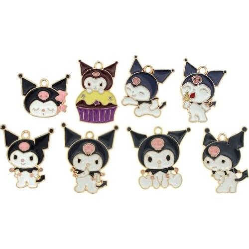 10pcs Cartoon figure Enamel Charms Pendants Cute Dancing Snowbaby Metal Charms DIY Bracelet Earrings For Jewelry Accessories
