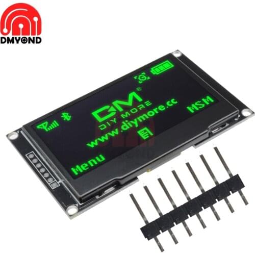 2.42 Inch OLED Display Module Board IIC I2C SPI Serial Port for Arduino 12864 LCD Screen 128X64 SSD1309 GND SDA SCL VCC RES DC