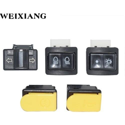 5 X Motorcycle Switch Button Healight Fog Light Horn Turn Signal Blinker High Low Beam Electric Start Kill Buttons For Honda