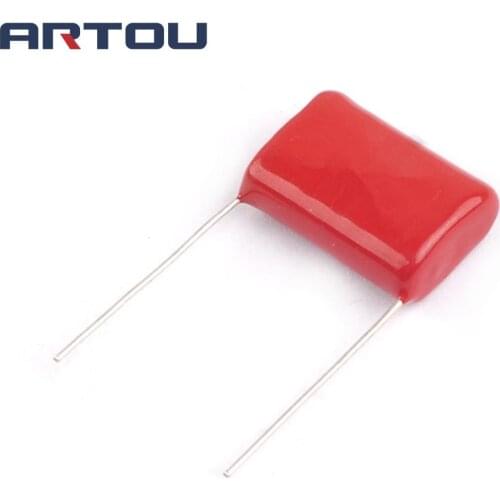 50PCS 400V 105 1UF CBB Capacitor Polypropylene Film Capacitors Pitch 20MM