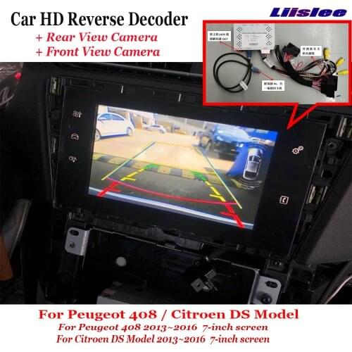 Car Rear View Camera For Peugeot 408 2013 2014 2015 2016 7inch Original Monitor Interface Reverse Decoder Module