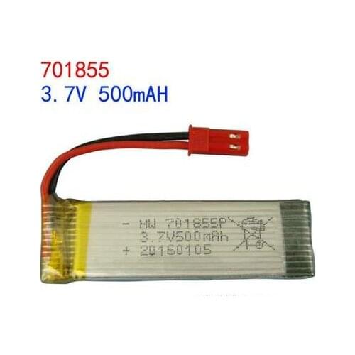 Free shipping 1pcs 701855 3.7V 500mAh polymer lithium battery li-ion rechargeable battery