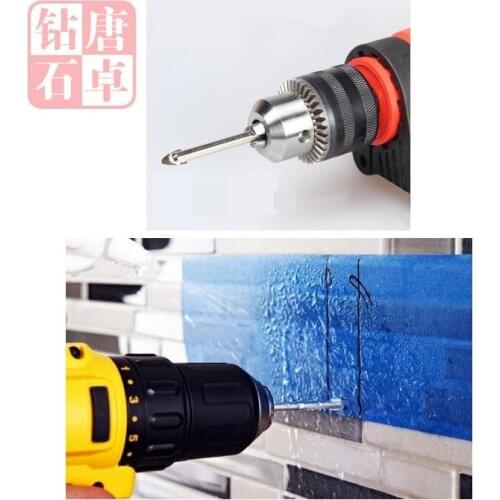 Talentool 10pcs/set 4mm 0.16inch Spade Drill Bit with Spear Head for Drilling Glass Ceramic Marble Tile Hot Sale