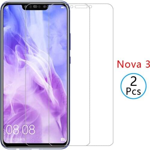 Case for huawei nova 3 cover tempered glass screen protector on nova3 protective phone coque bag PAR LX1M LX1 LX9 TL20 AL00 TL00