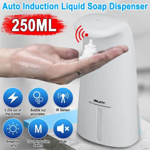 Automatic Electric Touchless IR Sensor Soap Liquid Dispenser For Bathroom Liquid Soap Dispensers Home Improvement 250 ml