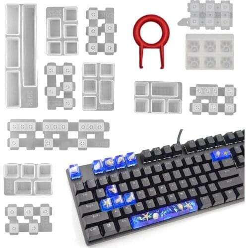 Mechanical Gaming Keyboard Mold Computer PC Gamer Pet Paw keycaps Silicone Molds Making Tools