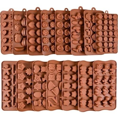 Chocolate Molds DIY Silicone Molds for Baking, Cartoon Animals Toy 3D Model for Kids Candy, Cake, Jelly, Party Fun Puzzle