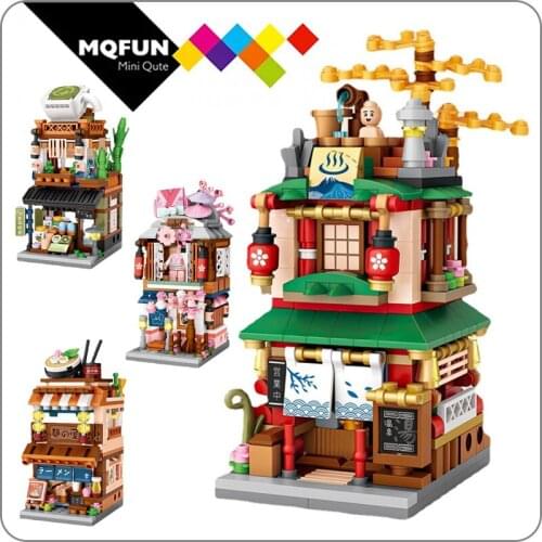 LOZ Mini Blocks City View Scene Coffee Shop Retail Store Architectures Models & Building cute Christmas Toy for Children
