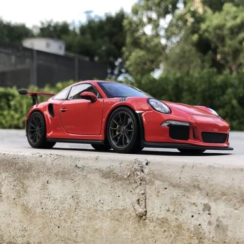 Welly 1:24 Porsche 911GT3 RS red alloy car model Diecasts & Toy Vehicles Collect gifts Non-remote control type transport toy