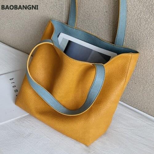 Fashion ladies handbag new high quality large capacity shoulder bag versatile double-sided tote bag underarm bag