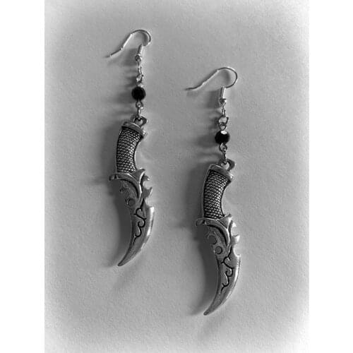 Fashion Scimitar Earrings, Dagger Earrings, Gothic Earrings, Witch Earrings, Retro Creative Earrings, Ladies Jewelry Gifts