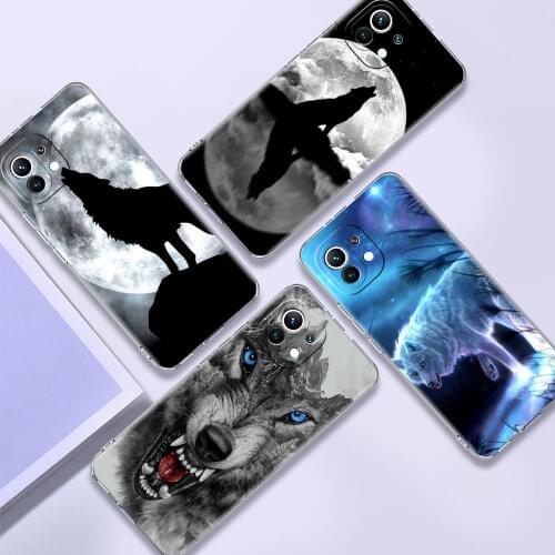 Fashion Case for Xiaomi Redmi Note 9S 9 8 8T 7 10 9C 9A 7A 8A K40 K30 Pro Soft Silicone Phone Cover Wolf