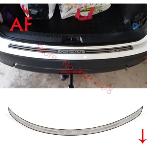 Stainless Steel for 2016 2017 2018 2019 Nissan Qashqai J11 Car Back Rear Trunk Sill Scuff Plate Protection Pedal 1PC