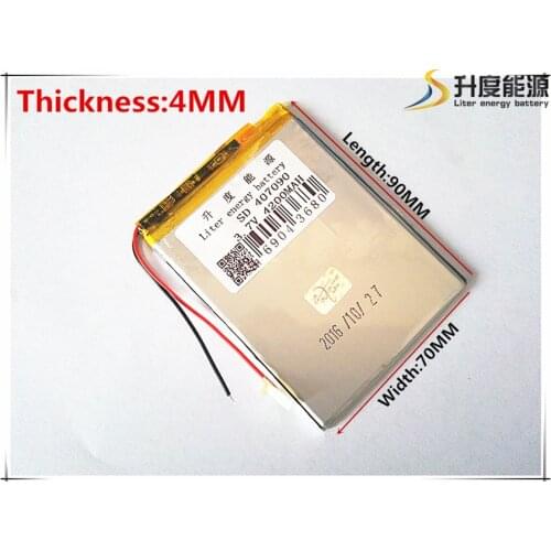 Brand new battery CHT 407090 3.7V 4200mAh tablet battery with Protection Board For Tablet PC U25GT