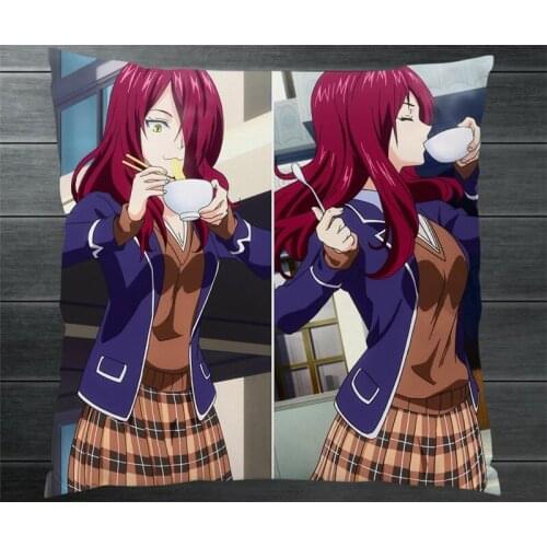 Food Wars!: Shokugeki no Soma Ryoko Sakaki Two Side Pillowcase Cartoon Manga Anime Pillow Cushion Case Cover Cosplay Gift New P3