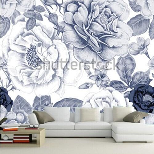 The custom 3D murals,Retro aesthetic decorative pattern murals papel de parede,living room sofa TV wall bedroom wall paper