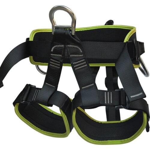 Professional Rock Mountain Climbing Harness Half Body Harness Aerial Rappelling Seat Belt Accessories Equipment Safety Gear