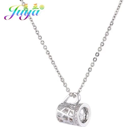 Simple Design Couple Jewelry Necklace Micro Pave Zircon Gold Mark Cup Pendant Necklace For Women Men Gift Jewelry