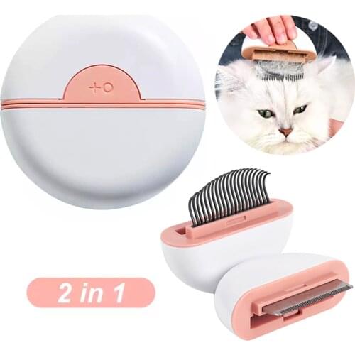 Pet Comb Anti-itching Massage Floating Hair 2 In 1 Knotting Depilation Cat Dog Grooming Double-headed Using Short Hair Long Hair