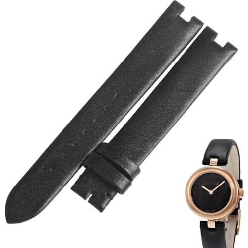 WENTULA watchbands for gucci YA14140 calf-leather band leather strap cow leather women watch band