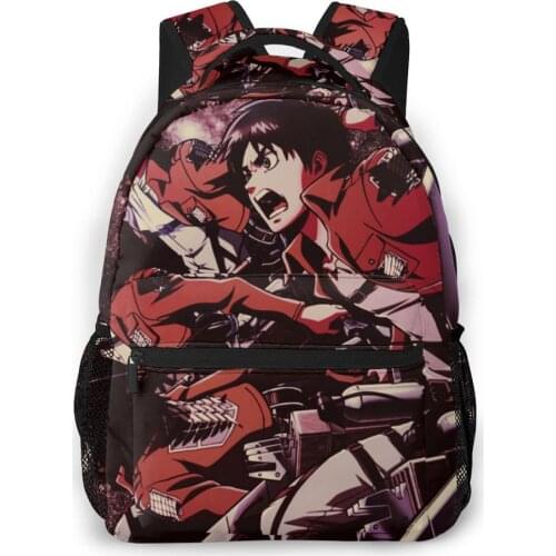 Shingeki No Kyojin Backpack for Girls Boys Travel RucksackBackpacks for Teenage school bag