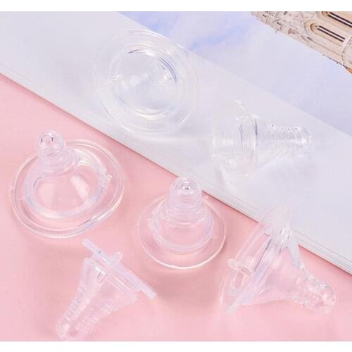 Silicone Baby Breast Milk Feeding Bottle Wide Mouth Nipple Teat Replacement New Nibler Dummy Baby Feeding Pacifier Accessories