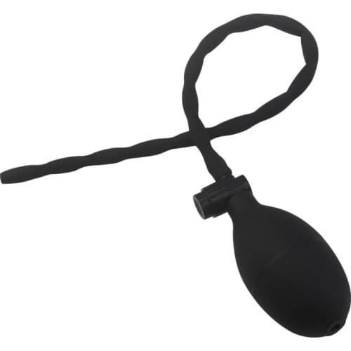 Male Silicone Urethral Dilator Horse Eye Stimulation Inflatable Penis Plug Masturbator Gasbag Stretching Penis Insert Device