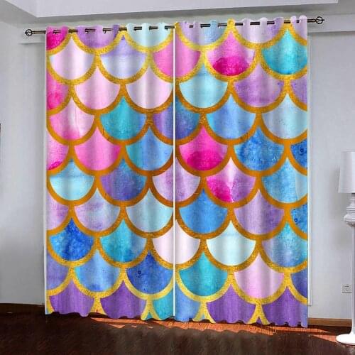 Modern decor 3d Curtains Bedroom Curtains Fashion colorful pictures Window Drapes 3D Elegant lifelike Photo Curtain