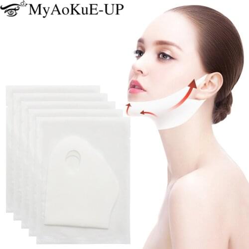 V Shape Face Lifting Mask for Double Chin Remover Slim Lift Shaper Anti Wrinkle Strap Tool Hang on the ear Women Facial Mask