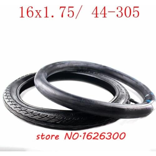 High performance 16 x 1.75 inner and outer tire fits many gas electric scooters and e-Bike 16*1.75