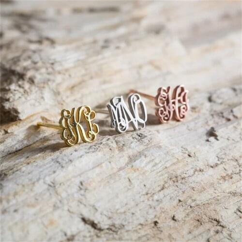 Tangula Personalized Custom Name Earrings For Women Stainless Steel Combination Initials Letters Earrings Fashion Jewelry