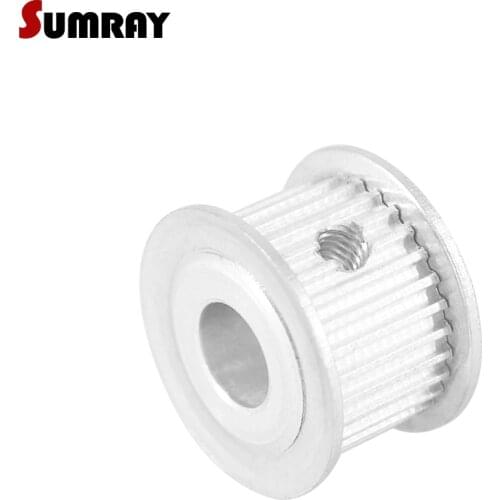 SUMRAY 3M 30T Timing Pulley 5/6/6.35/7/8/10/12mm Inner Bore Tooth Belt Pulley 11mm Width Aluminium Motor Pulley for 3D Printer