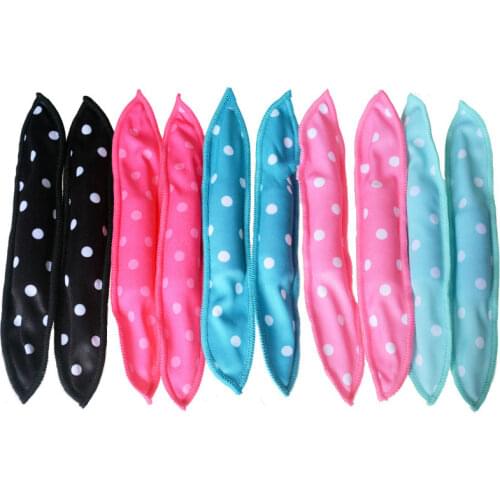 10 Pcs/Lot Hair Curlers Soft Sleep Pillow Hair Rollers Set Best Flexible Foam and Sponge Magic Hair Care DIY Hair Styling Tools