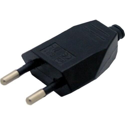 10 pcs/lot European EU Rewireable Power Plug Black Color,16A 250V