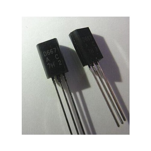 100PCS/LOT Triode 2SD667 TO-92L D667