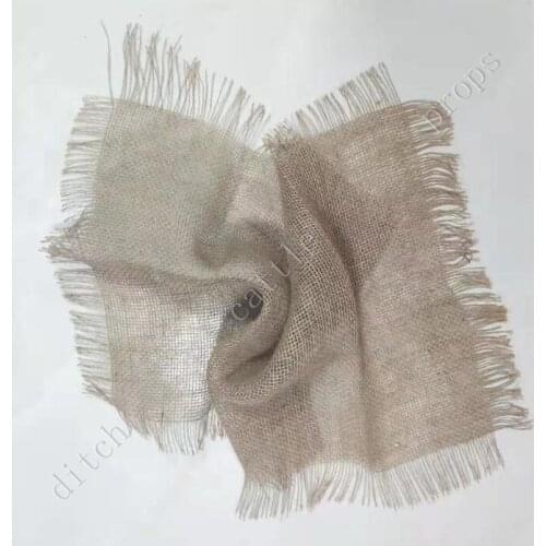 75*50cm Newborn photography jute blanket Newborn photography props photography background fabric jute