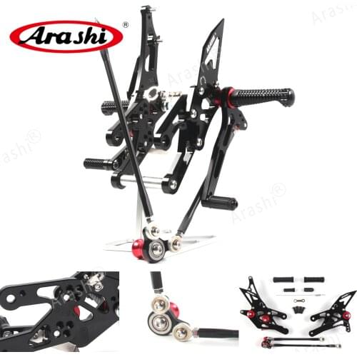 Arashi For HONDA CBR1000RR 2004-2007 Adjustable Footrest Foot Pegs Rider Rear Sets Rearset CBR 1000 RR 04 05 06 07 Aluminum