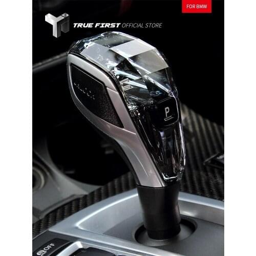 Car Accessories Crystal Gear Shift Knob and Multimedia Knob and Start-stop Button Set For BMW 5 Series F10 F18 2013-2017