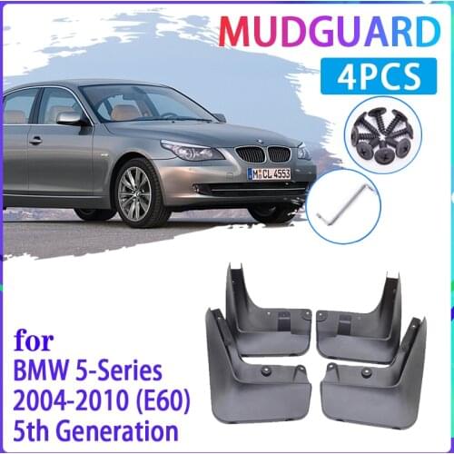 Car Mud Flaps for BMW 5 Series E60 2004~2010 2005 2006 2007 2008 2009 Mudguard Splash Guards Fender Mudflaps Auto Accessories