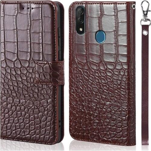 DOREXLON magnet clasp Case for ZTE Blade V10 Case flip leather Funda for ZTE Blade V10 Case Cover Crocodile texture leather