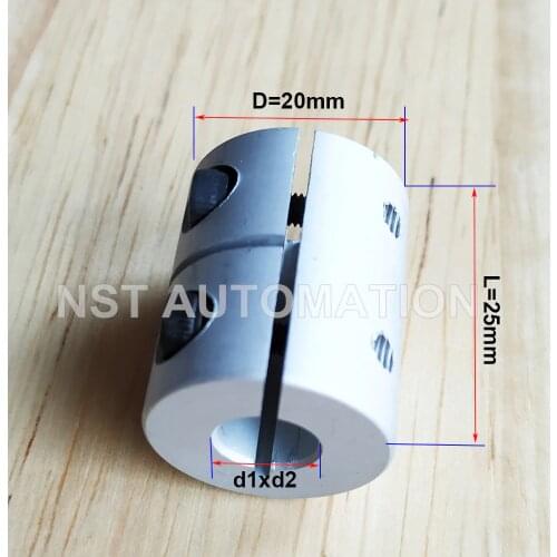 3d printer parts T8 lead screw rigid shaft coupler clamp stepper servo motor coupling d20 l25 for creality cr10 ender-3