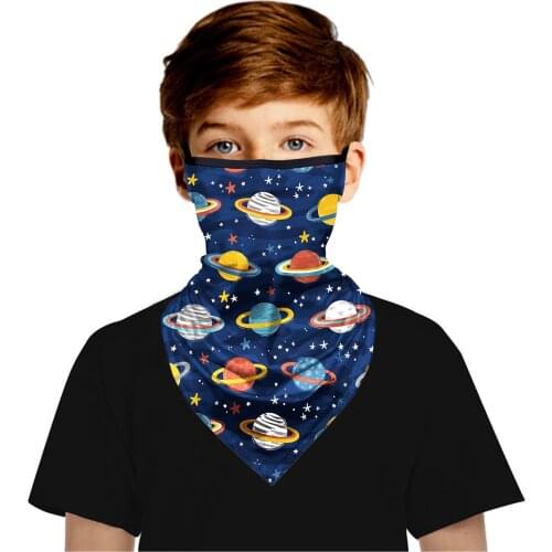 Kids Sunscreen Bandana Outdoor Cycling Windproof Headwear Scarf Anti-Dust Warm Face Mask Neck Gaiter Sun UV Protection Tube Mask