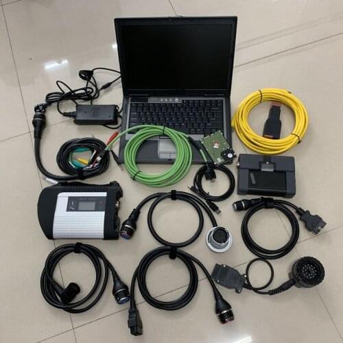 For bmw icom a2 mb star c4 2in1 diagnostic tool with latest 1TB hdd software installed in d630 laptop ready to use
