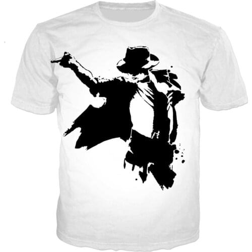 Singer Michael Jackson T Shirt 3D Printing Rock Tshirt Unisex Summer Casual Streetwear Hip Hop Fashion Harajuku Oversized Tops