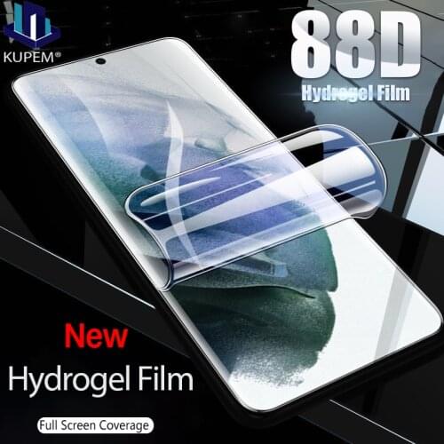 Hydrogel Film For Samsung Galaxy S10 S21 Plus S20 Ultra Screen Protector E FE Lite 2020 S9 S8 5G Note S 8 9 10 20 21 Transparent