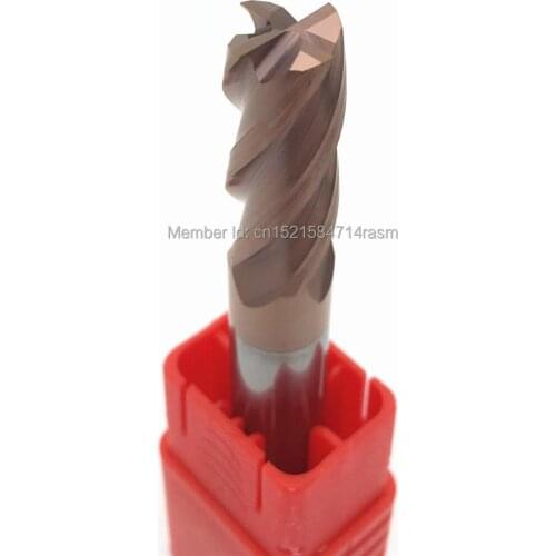 HRC60 Ultra Hard TiCN Coated Solid Carbide End Mill 8.1 8.2 8.3 8.4 8.6 8.7 8.8 8.9 9.1 9.2 9.3 9.4 9.6 9.7 9.8 9.9mm 4-Flute