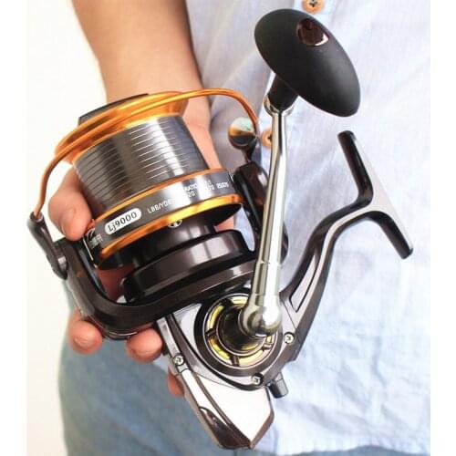 2017 LJ9000 13BB 4.11:1 Spinning Fishing Reel Surf Casting Reels Biggest Long Cast Reel molinete tiro longo pesca