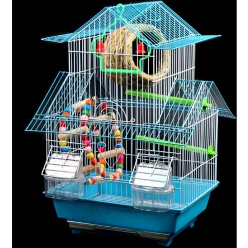 Bird cage tiger skin parrot cage thrush of big Villa bird cages for iron culture of parrots birdhouse large bird cage decoration