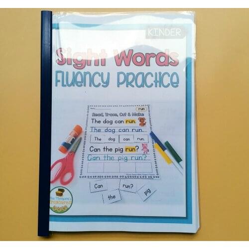 Toddler Frequent Words Practice Paper Preschool Learning English Homework Workbook Coloring Books for Kids Worksheets Toys